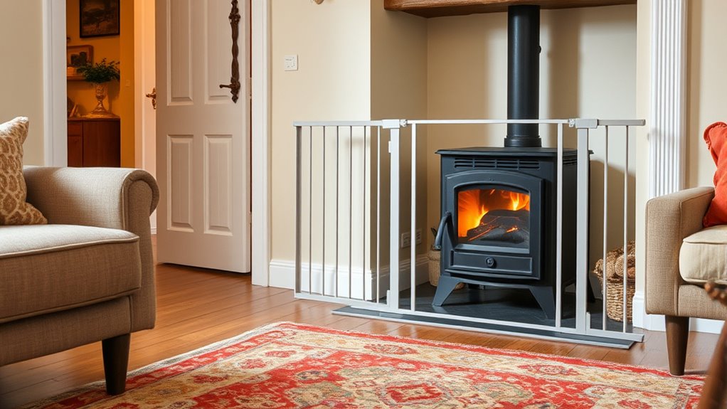 safe stove placement zones