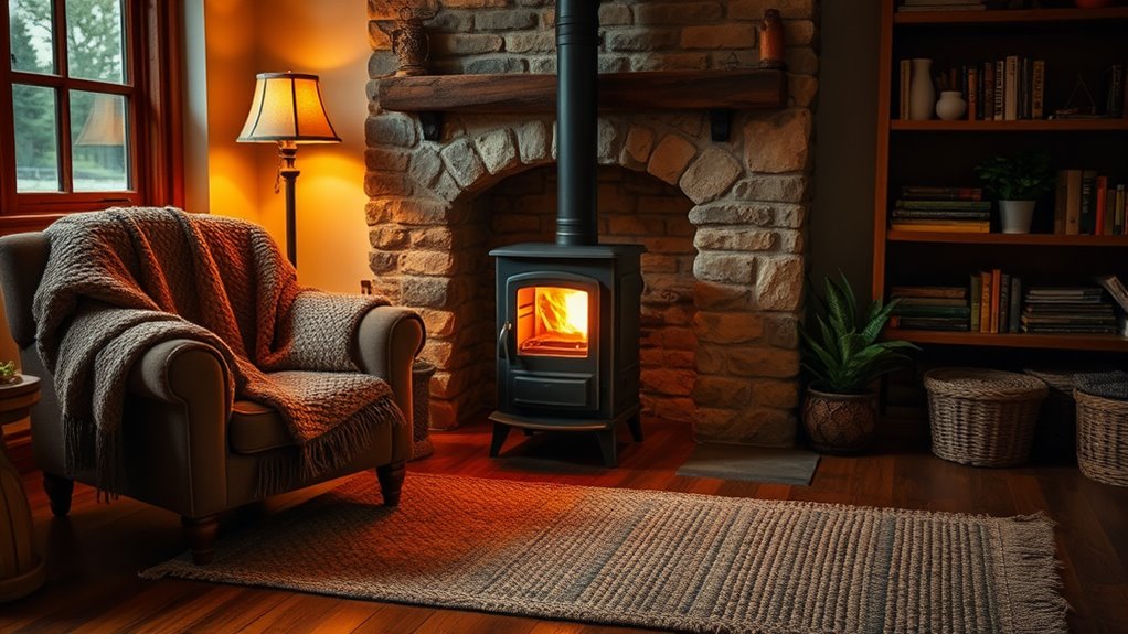 small stove heats whole home