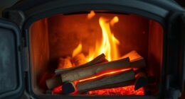 starting a wood stove fire