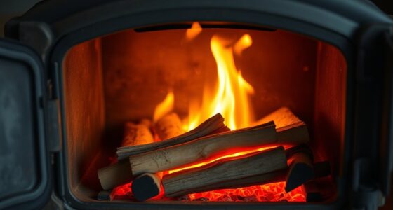starting a wood stove fire