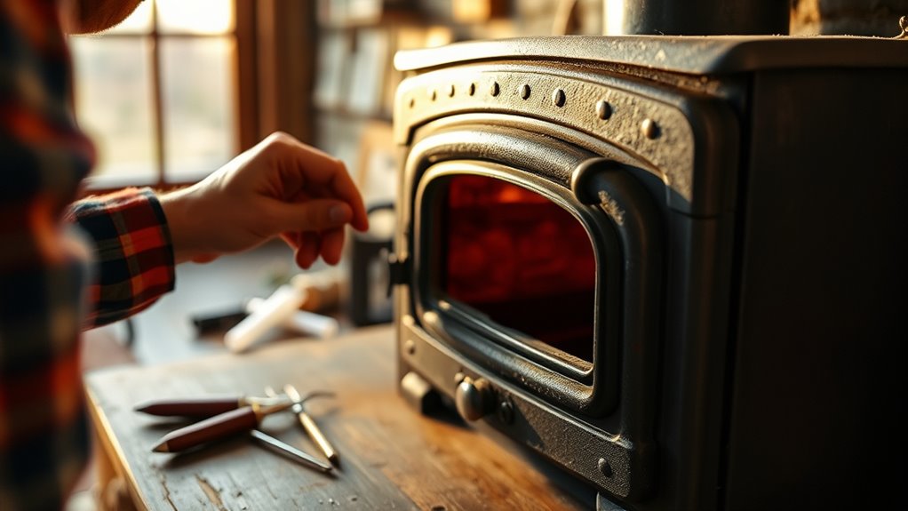 test stove gasket for leaks