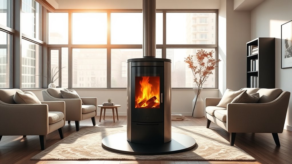 urban friendly modern wood stoves