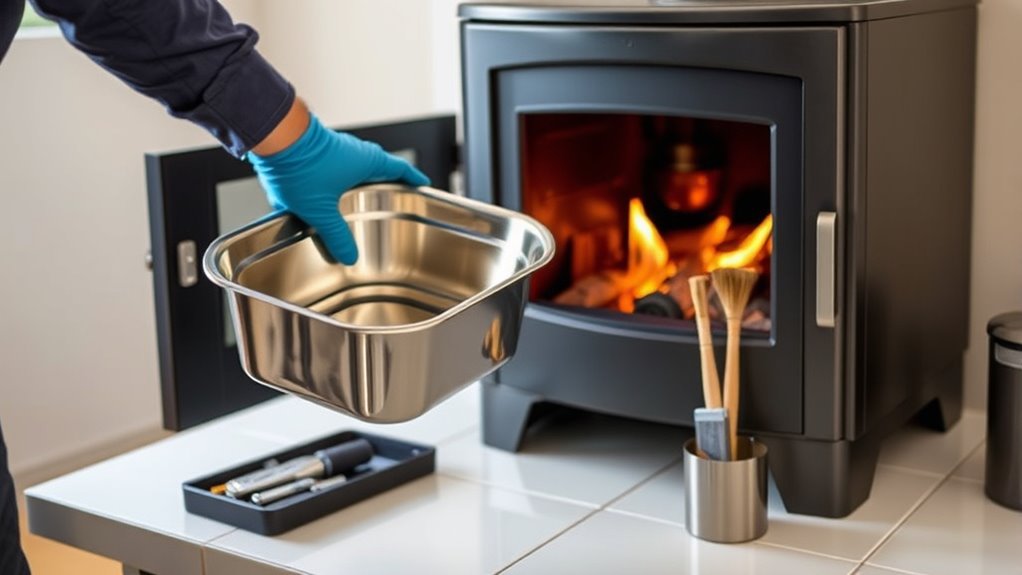 weekly pellet stove maintenance