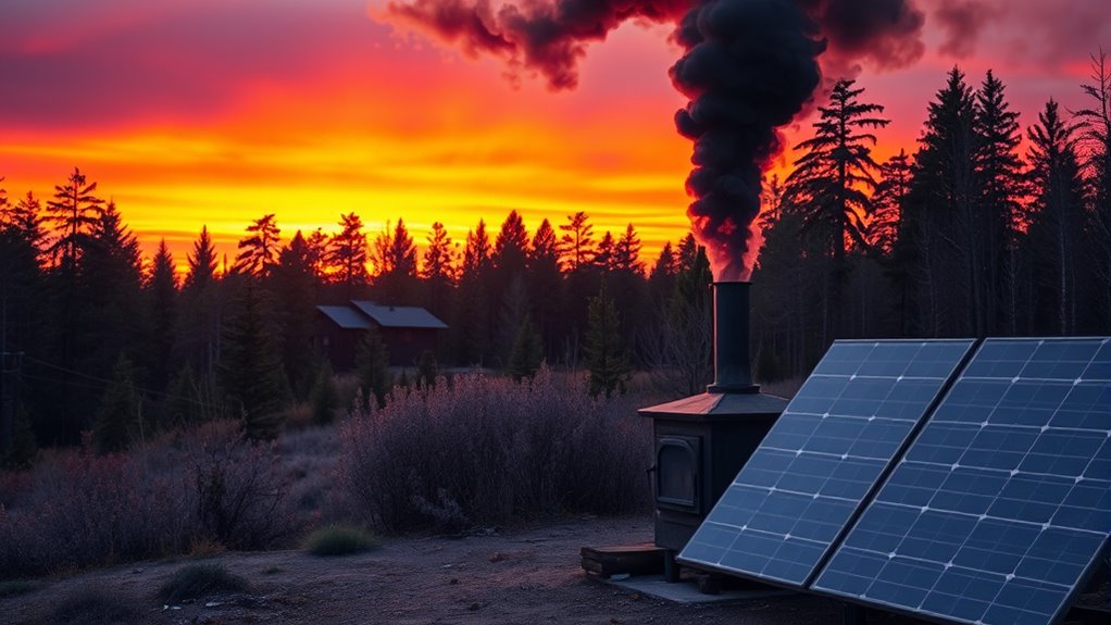 wood burning releases pollutants