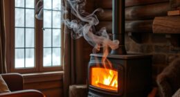 wood stove backdraft problem