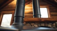 wood stove chimney installation