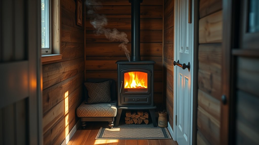 wood stove heating efficiency