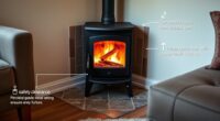wood stove safety spacing