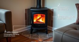 wood stove safety spacing