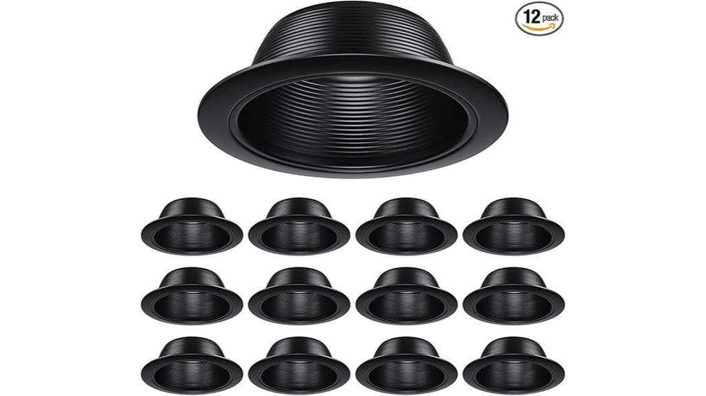 12 pack recessed light trims