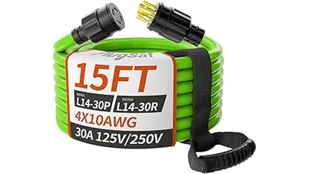 15 foot 30 amp twist lock extension