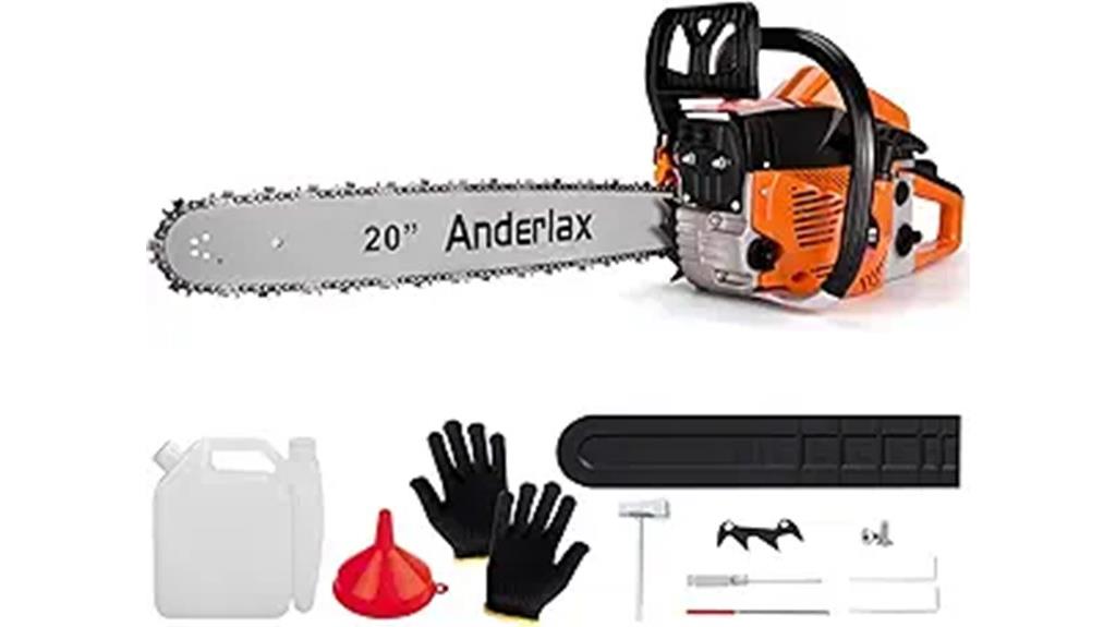 20 inch 58cc gas chainsaw