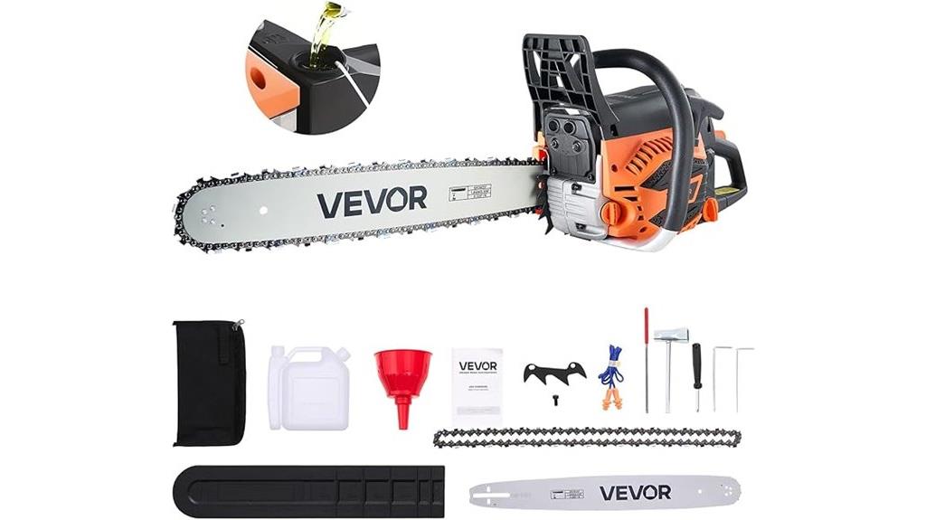 20 inch 62cc gas chainsaw