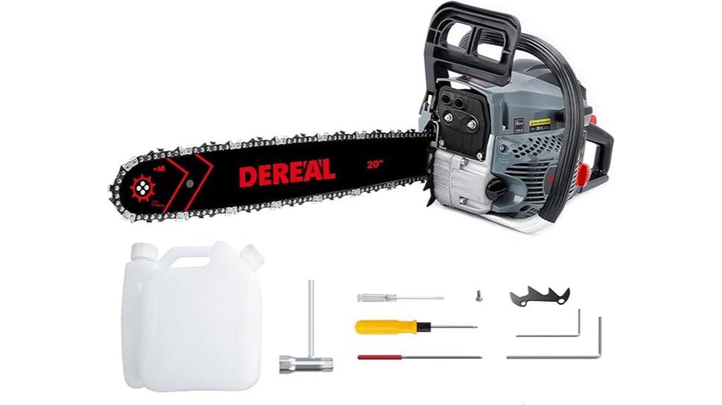 20 inch 62cc gas chainsaw