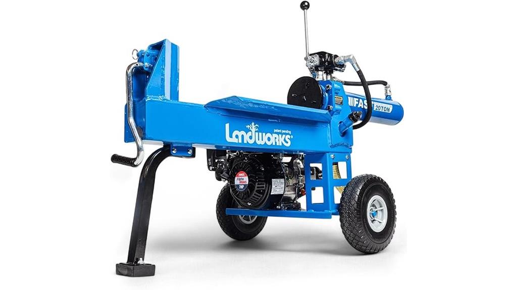 20 ton portable log splitter