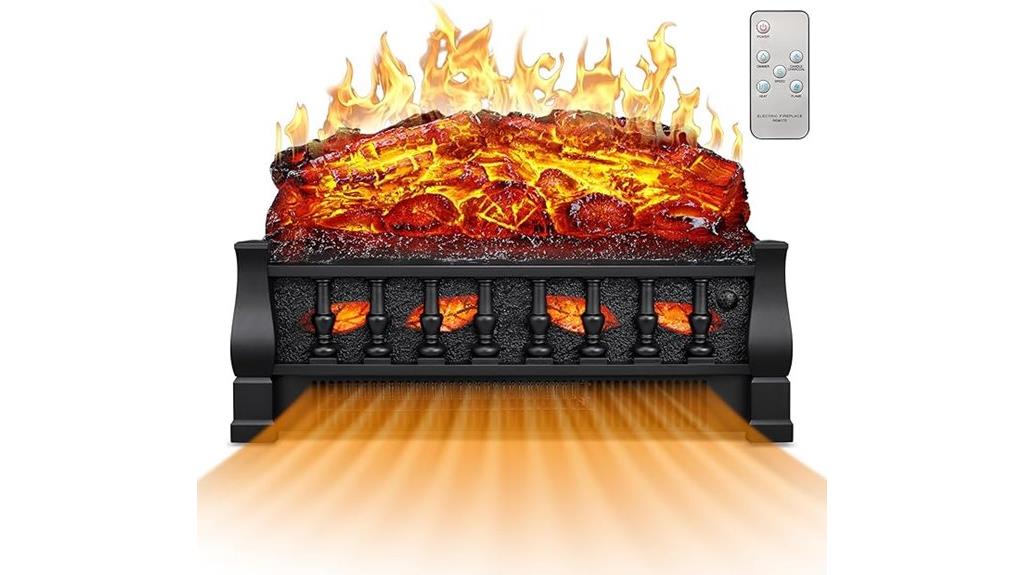 21 inch remote electric fireplace