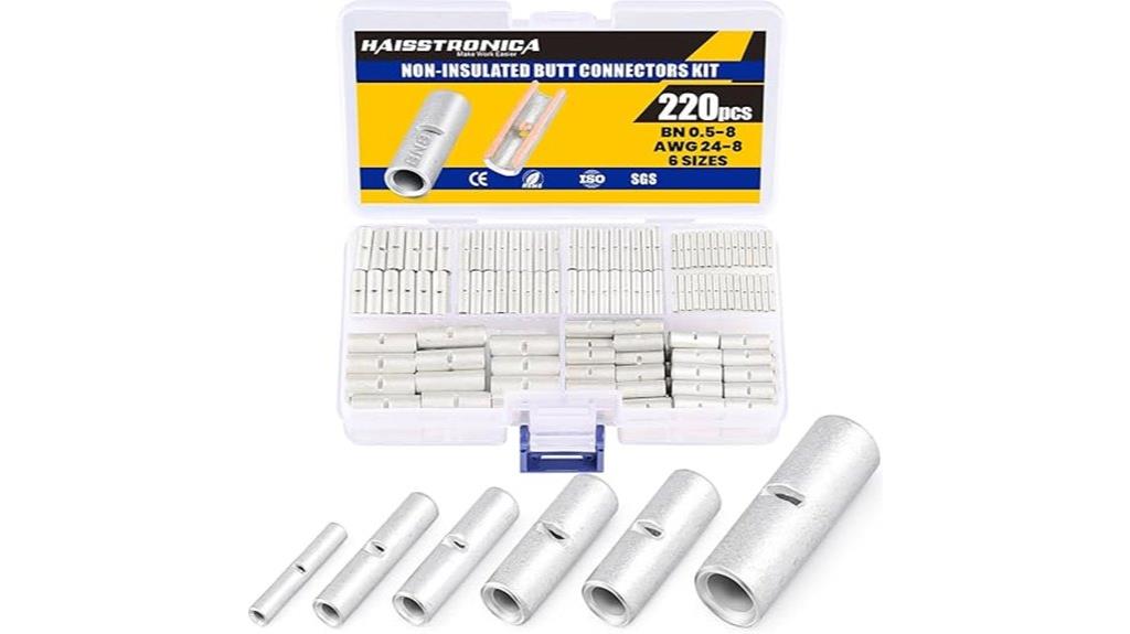 220 piece butt connector kit