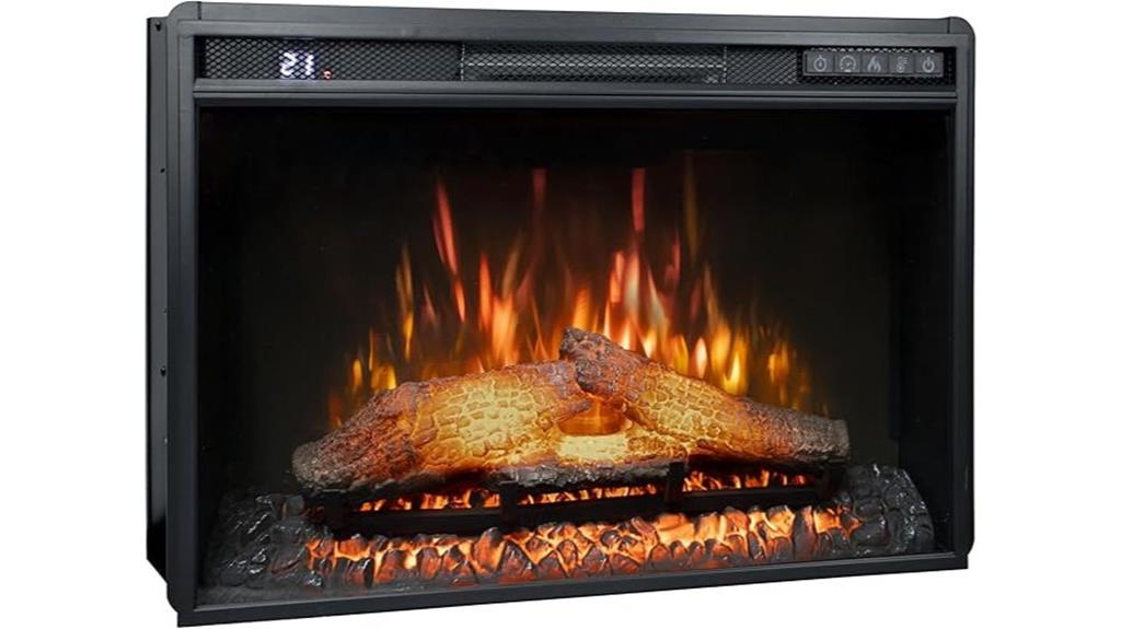 26 inch fireplace with settings
