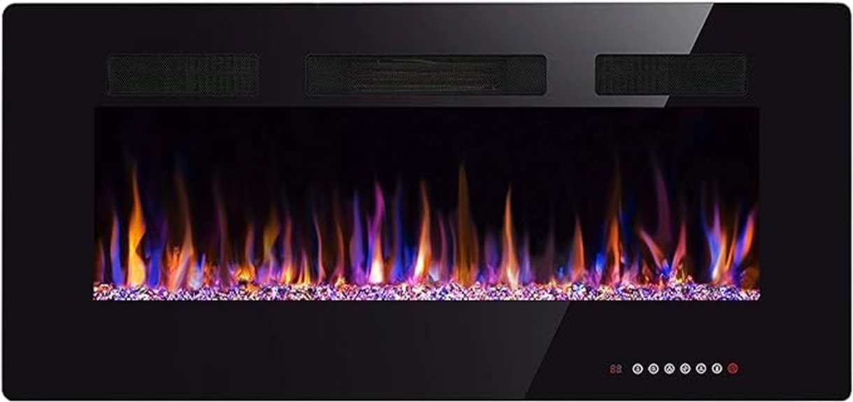 30 inch recessed electric fireplace