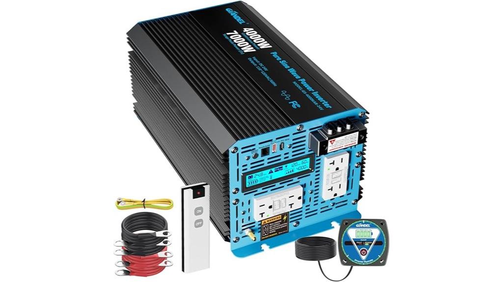 4000w 24v pure sine wave
