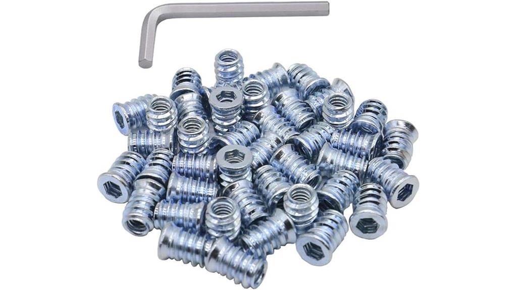 40 piece wood threaded inserts