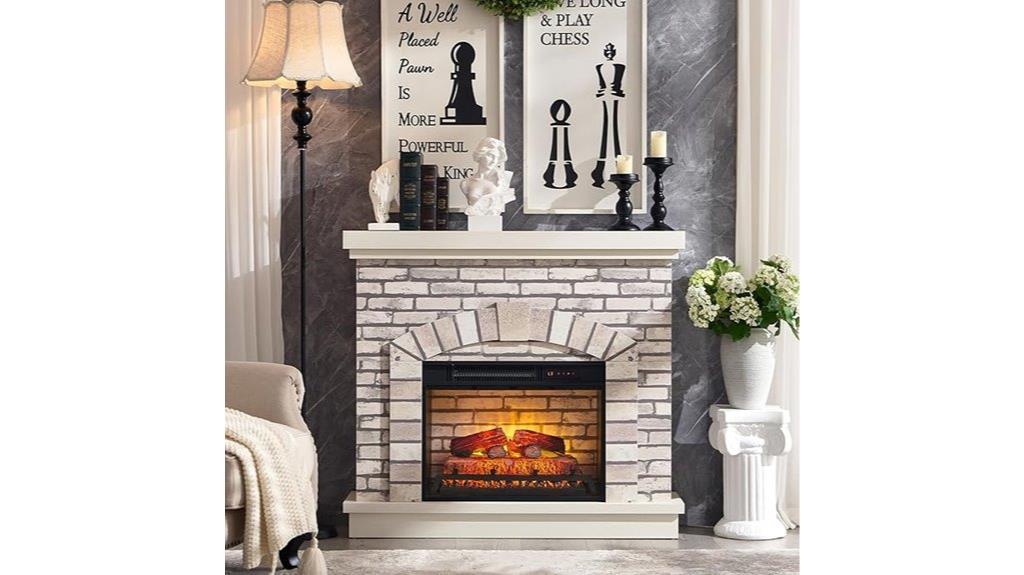 42 inch mantel fireplace