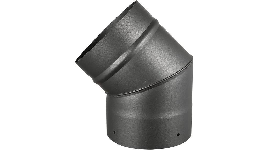 45 degree black elbow