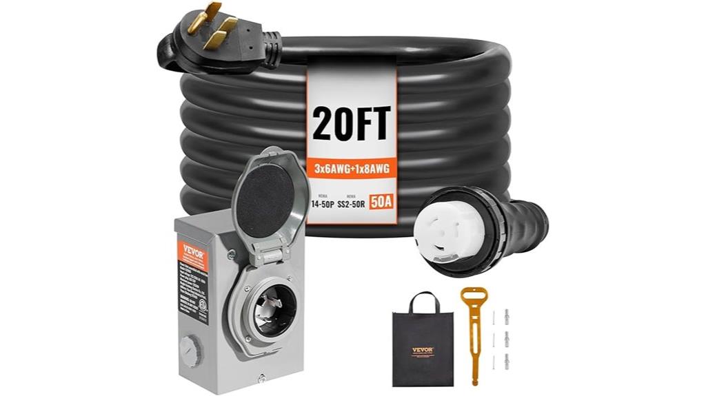 50 amp generator cord kit
