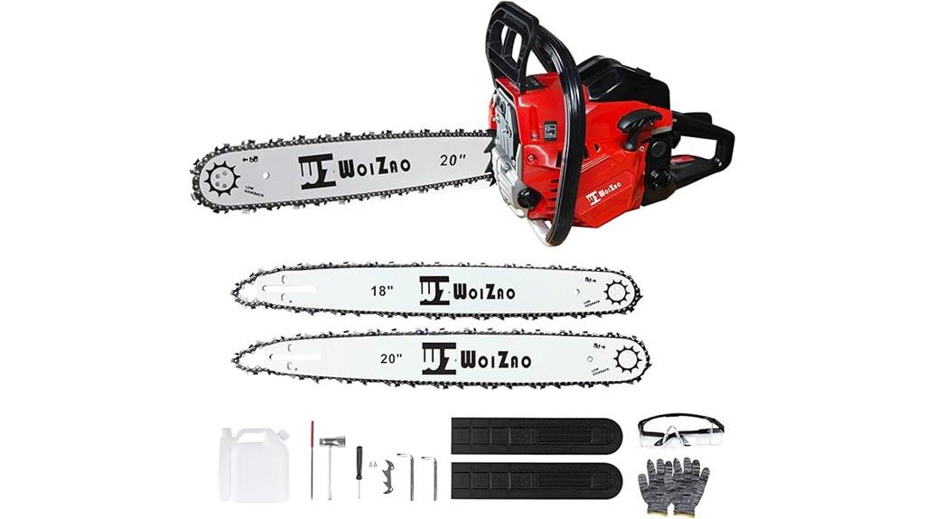 58cc dual bar chainsaw