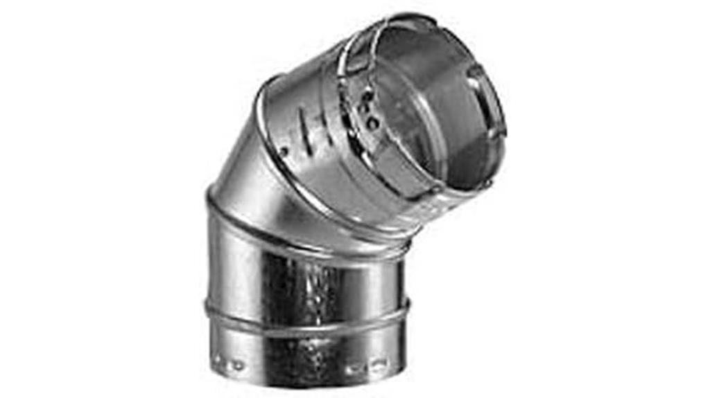 5 inch double wall elbow