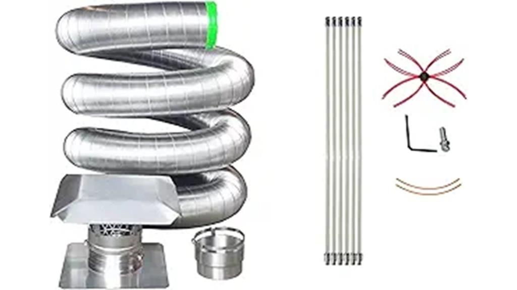 6 inch stainless chimney kit