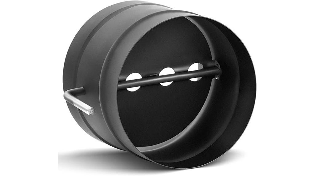 6 inch stove pipe damper