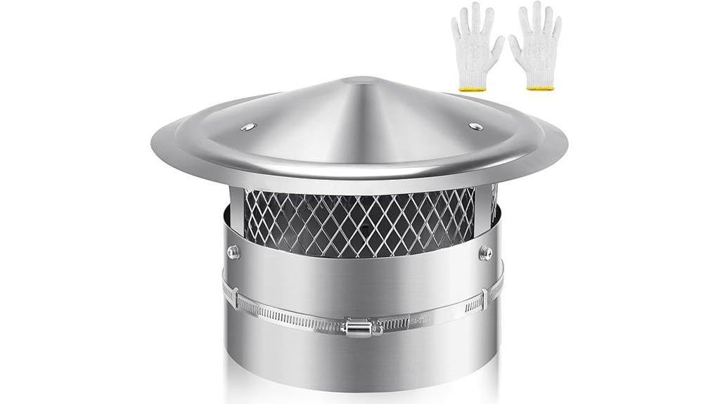 8 inch stainless steel chimney cap