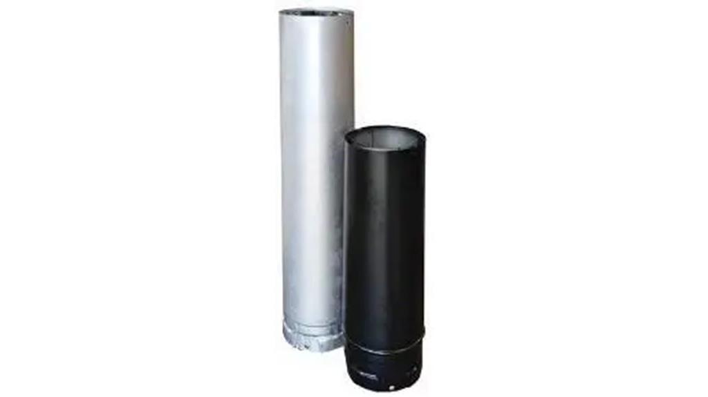adjustable black pellet vent
