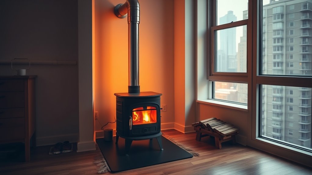 apartment wood stove restrictions