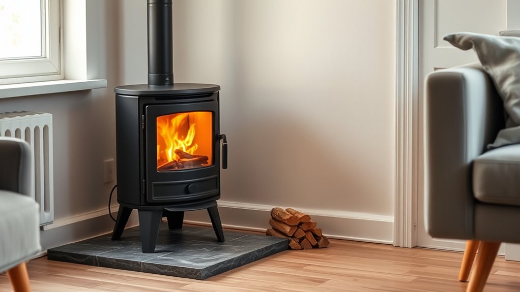 apartment wood stove safety