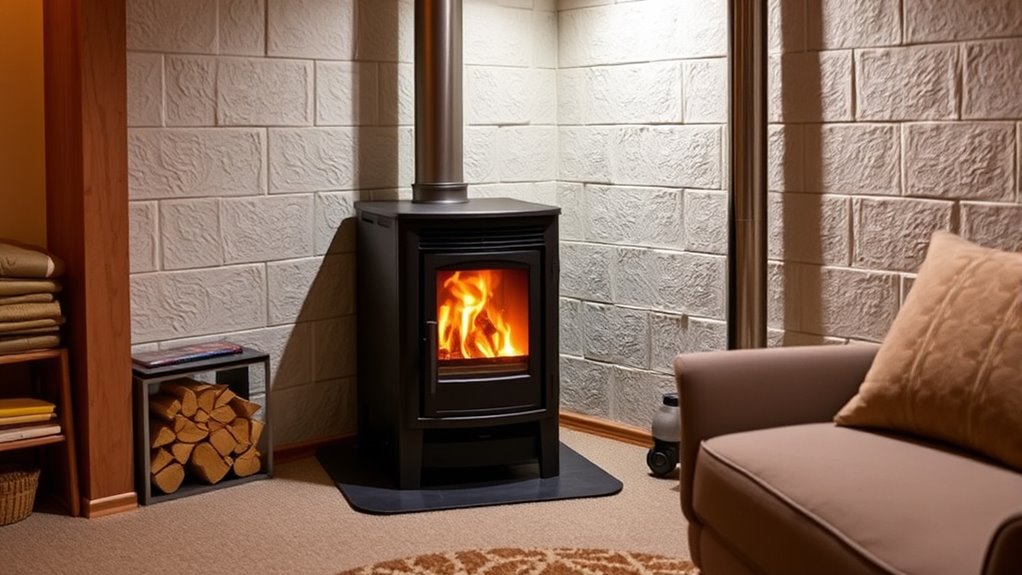 basement pellet stove considerations