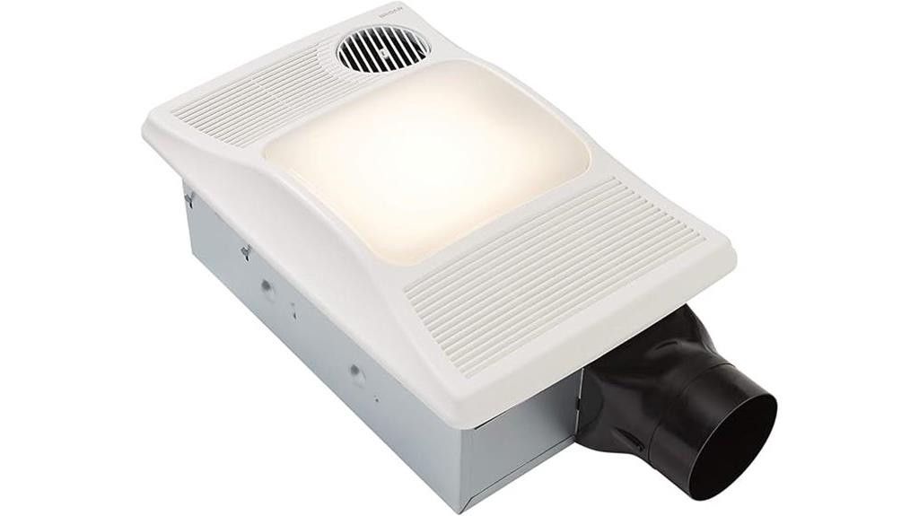 bathroom fan with light