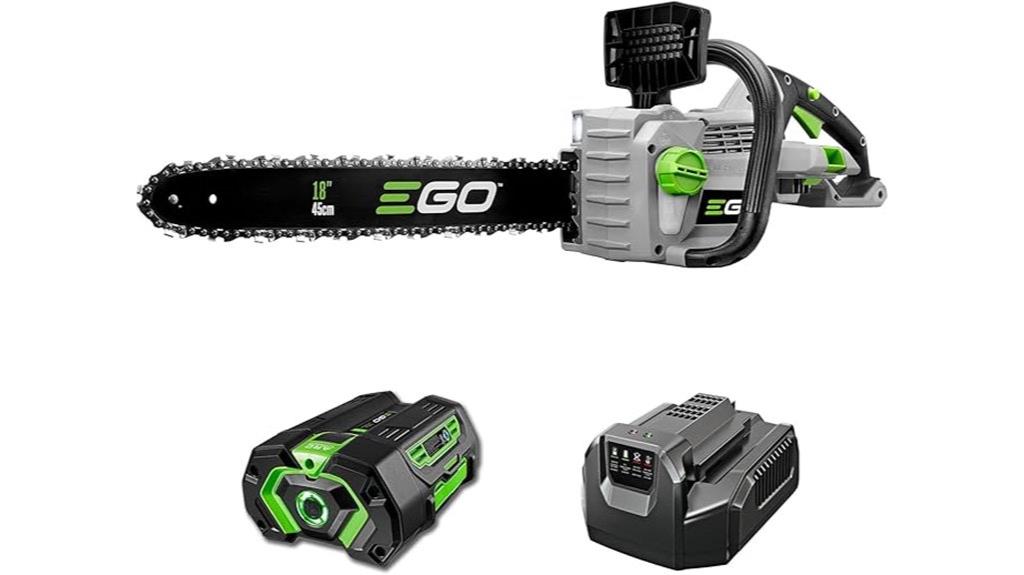 battery powered chainsaw with 18 inch blade
