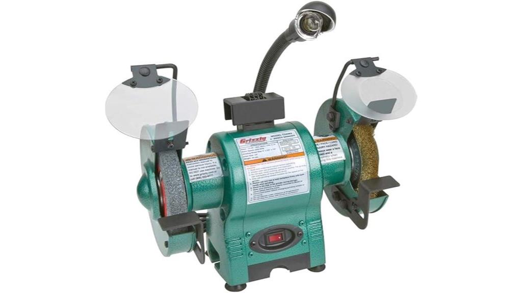 bench grinder with light