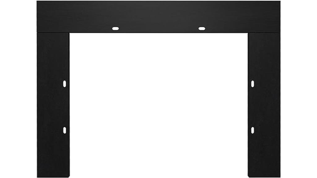 black trim for 33 inch fireplace