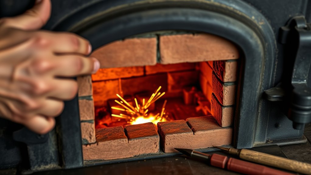 build miniature stove firebox