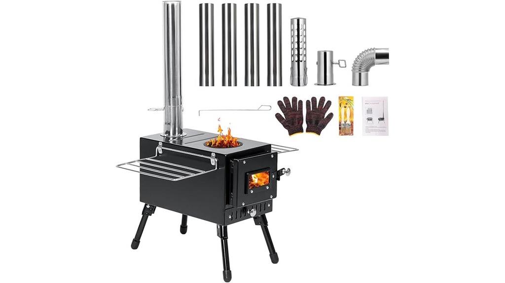 camping and ice fishing stove