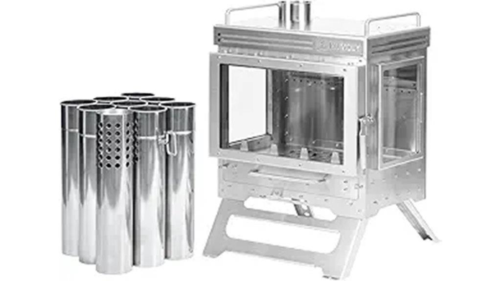 camping tent wood stove
