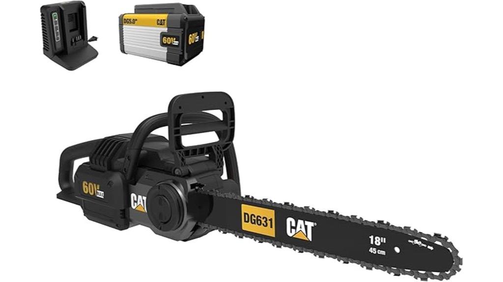 caterpillar 60v brushless chainsaw