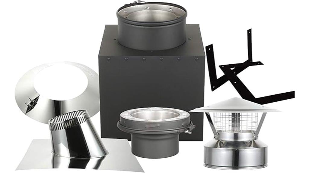 cathedral ceiling chimney kit