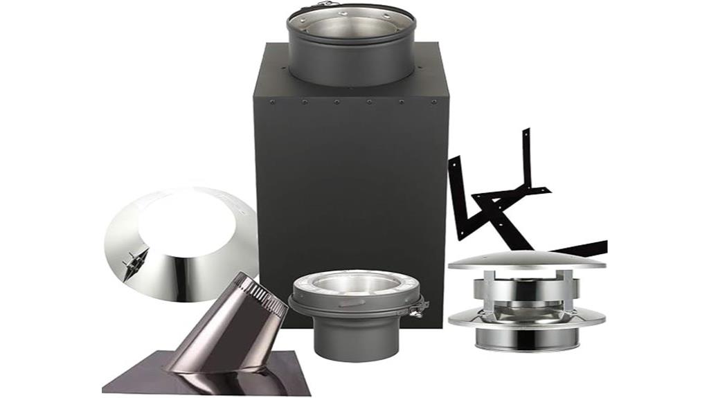 cathedral ceiling chimney kit