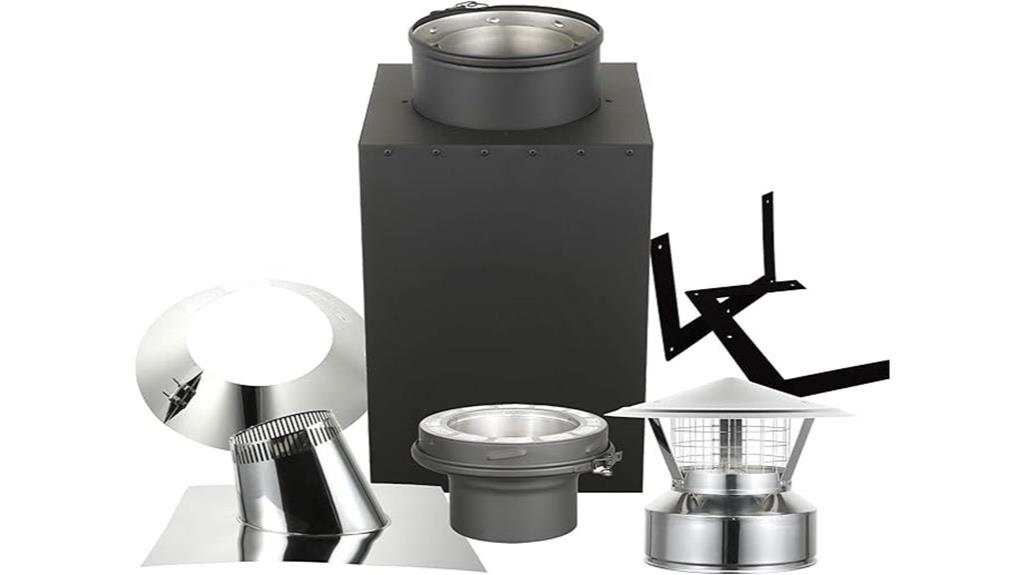 cathedral ceiling chimney kit