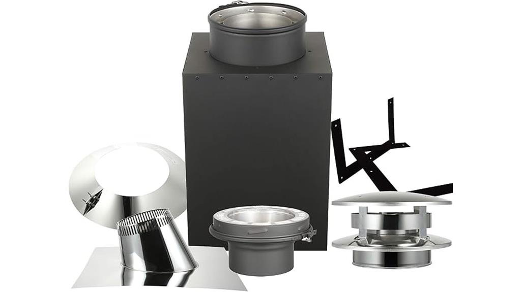 cathedral ceiling chimney kit