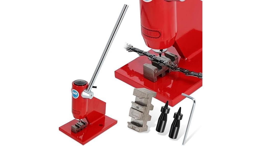 chainsaw chain riveting kit